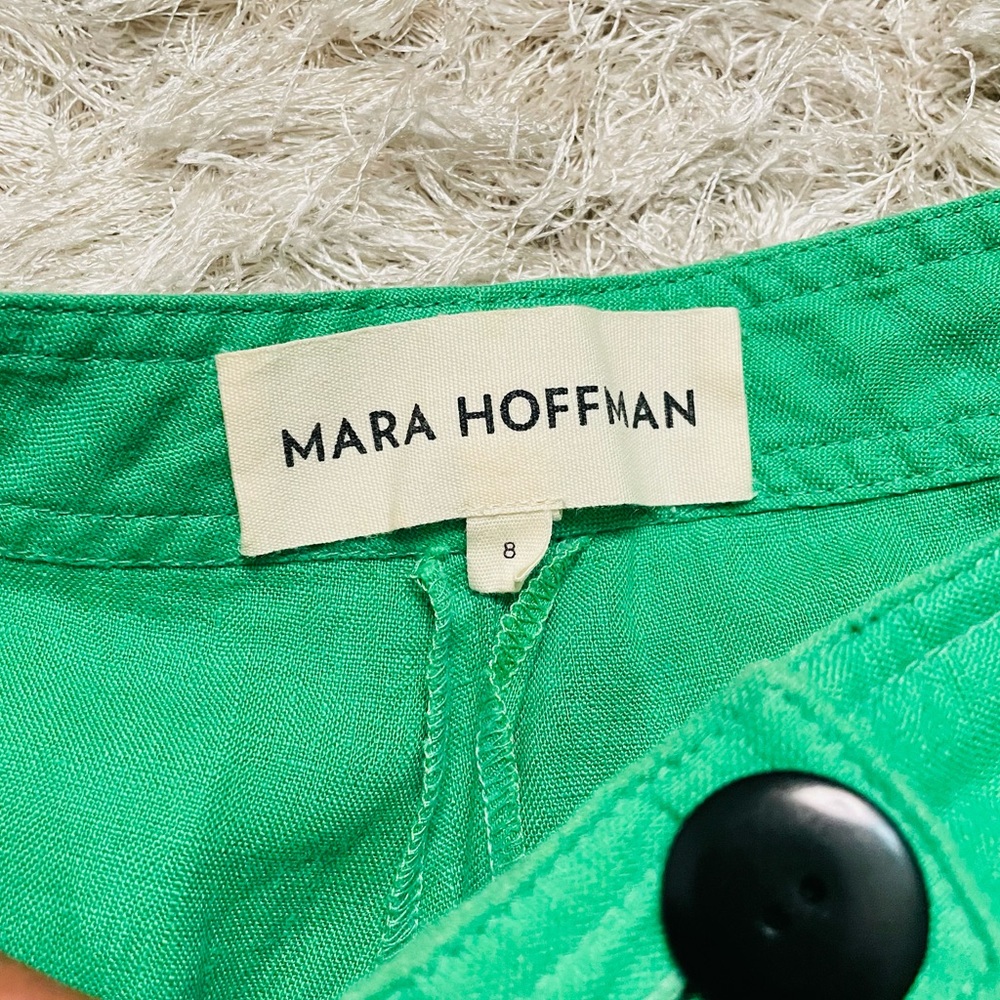 Mara Hoffman Kelly Green Linen Pants - Picture 7 of 7